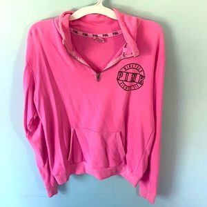 Pink quarter zip. PINK. Size XS.